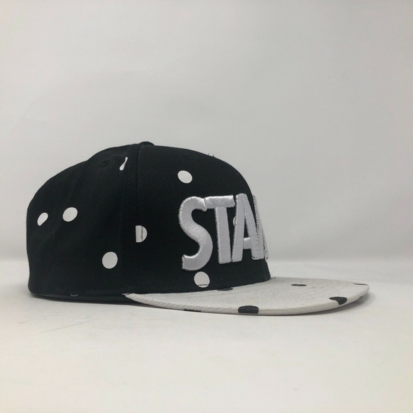Staples Snapback Hat Streetwear Polka Dots - Picture 4 of 7